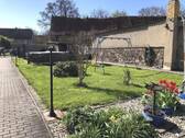 Garten vor dem Haus - 6 Zimmer Doppelhaushälfte in Wiedemar