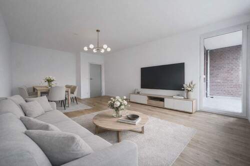 Wohnzimmer KI-Möbel - 2 Zimmer Etagenwohnung zum Kaufen in Hamburg