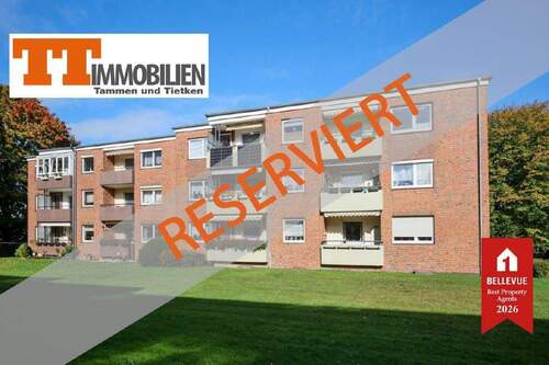 Bild1 - TT bietet an: Helle 3-Zimmer-Wohnung mit Süd-Balkon in ruhiger Sackgassenlage - Wilhelmshaven-Wiesenhof!