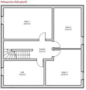 Kellergeschoss falls Vertragsbestandteil - 