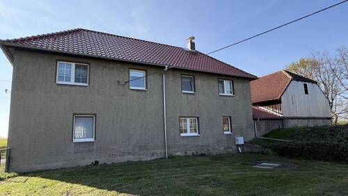 Hausrückseite - Einfamilienhaus mit 165,00 m&sup2; in Bad Lausick zum Kaufen