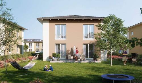 Ein modernes Haus mit eigener Garage - 