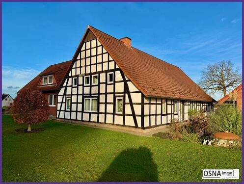 Straßenansicht - 6 Zimmer Bauernhaus, Landhaus zur Miete in Belm / Vehrte