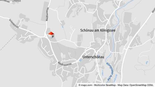Lageplan - Grundstück in Schönau am Königssee zum Kaufen