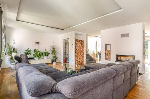 Wohnen Blick Kamin und Essen - 