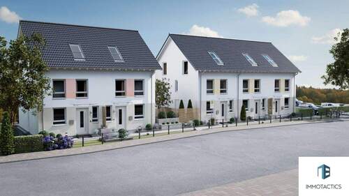 Außenansicht - Reihenendhaus im KFW40-QNG Standard in verkehrsgünstiger Lage von Rüdesheim