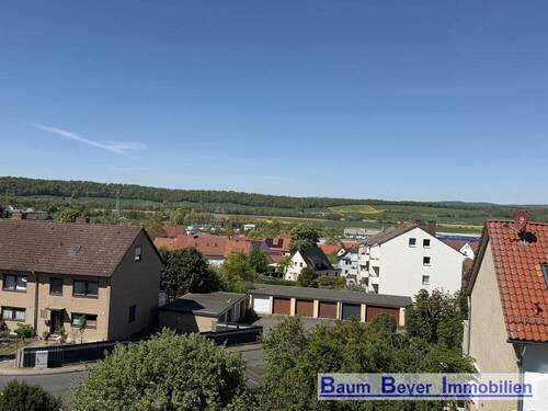 Ausblick über das Leinetal mit Sonnenuntergang - 