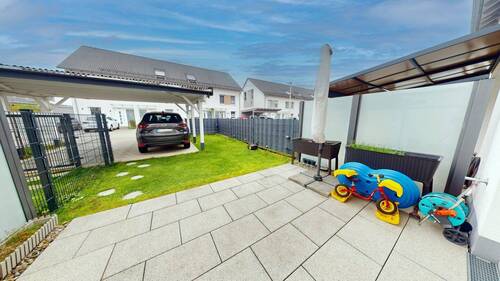 Terrasse - Reihenmittelhaus mit 142,20 m² in Meckenbeuren zum Kaufen