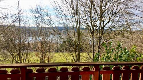 Ausblick vom Balkon auf Ruschweiler See - 