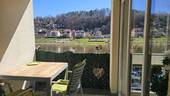 Loggia mit Blick auf die Elbe - 