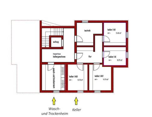 Keller, Wasch-/Trockenraum - 
