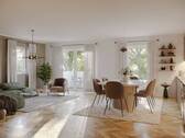Wohnzimmer.jpg - Etagenwohnung mit 68,30 m² in Petershagen/Eggersdorf zum Kaufen