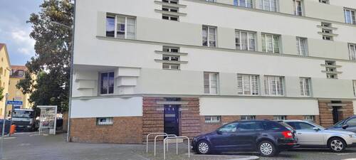 Hausansicht straßenseitig - vermietete schicke Single-WE in Schönefeld-Abtnaundorf