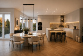 Wohn- und Esszimmer - ERSTBEZUG: TOP geschnittene 3,5 Zimmer-Wohnung mit ++BALKON++