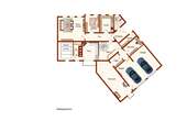 Grundriss Garten-/Kellergeschos/Garage - 