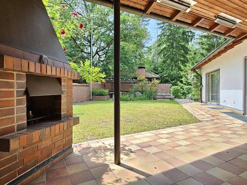 Außenkamin auf der Terrasse - 