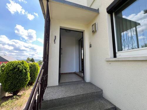 Eingangstür mit Treppe - 