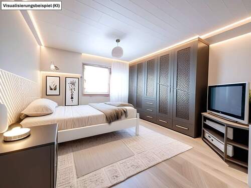 Schlafzimmer Einrichtungsbeispiel - Einfamilienhaus mit 130,00 m&sup2; in Berlin zum Kaufen