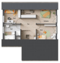 Grundriss-Einfamilienhaus-Bodensee-129-Dachgeschoss-Carport - 