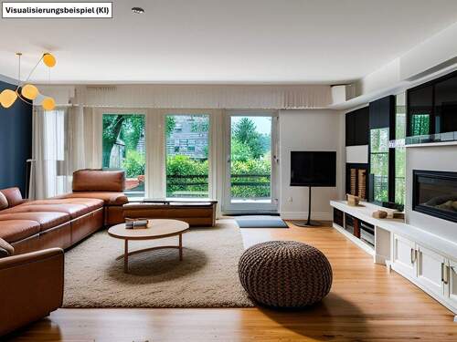 Wohnzimmer - Doppelhaushälfte mit 102,00 m&sup2; in Berlin zum Kaufen