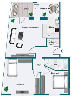 2. Obergeschoss - 