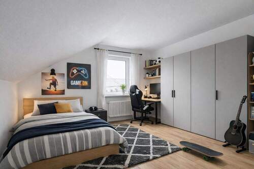 Kinderzimmer - virtuell möbliert - 