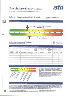 Energieausweis - 3 Zimmer Etagenwohnung in Kürnach
