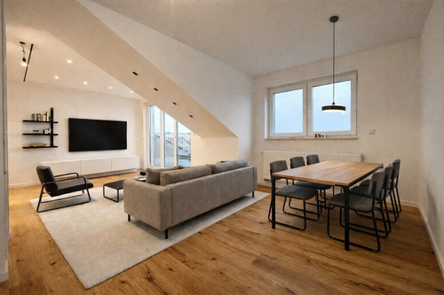 Möblierungsvorschlag Wohnen und Essen - 