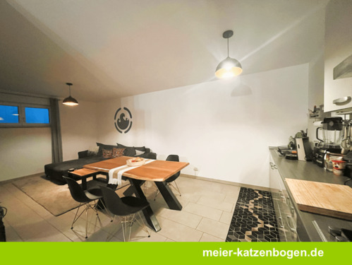 WohnenEssenMK.png - 3-Zimmer-Souterrain mit Küche, Garage und Stellplatz in Lenting