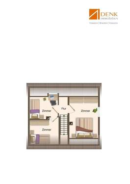 GR Dachgeschoss visuell als 2D Ansicht aufbereitet - 