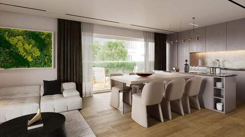 Wohn-/Esszimmer (Visualisierung) - 