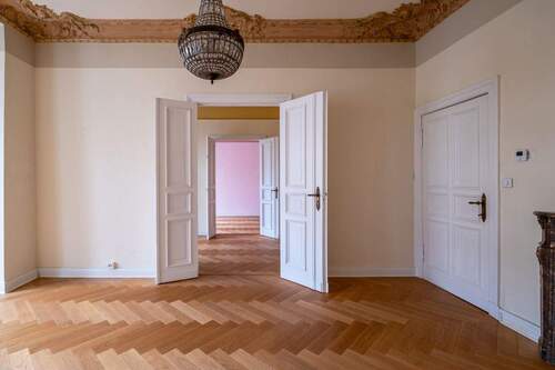 Blick von Zimmer 1 in Zimmer 2 und 3 - 3 Zimmer Etagenwohnung zum Kaufen in Berlin