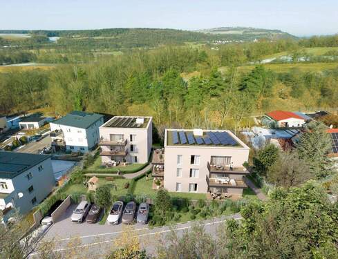 Drohnenfoto (Visualisierung) - 3 Zimmer Etagenwohnung in Burglengenfeld