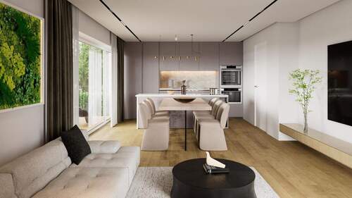 Wohn-/Esszimmer (Visualisierung) - 