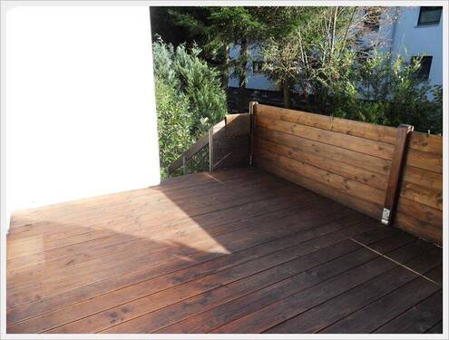 Terrasse - Gifhorn - großzügig und im Herzen der Stadt - mit Süd-Holzterrasse