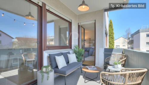 Balkon - 2 Zimmer Etagenwohnung zum Kaufen in Heilbronn