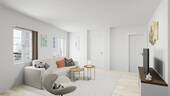 Ansicht Wohnen - 2 Zimmer Etagenwohnung in Nördlingen