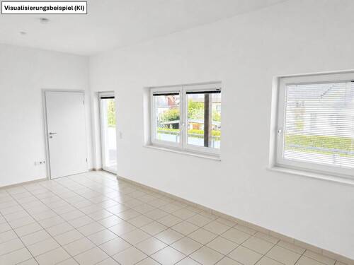 Zweites Wohnzimmer mit Zugang zum großen Balkon - 