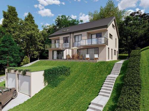 Visualisierung Hausansicht - 6 Zimmer Doppelhaushälfte zum Kaufen in Leonberg