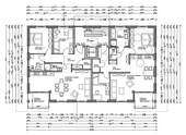 Grundriss Obergeschosse Whg 3 bis 6 - 