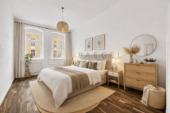 Schlafzimmer visualisiert - 