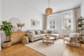 Wohnzimmer visualisiert - Altbau, Parkett, ruhig, Südbalkon mit Blick ins Grüne...ein Traum wird wahr!