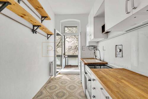 Küche zum Balkon - 
