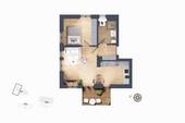 Grundriss Wohnung 3.JPG - 2 Zimmer Etagenwohnung in Eckernförde