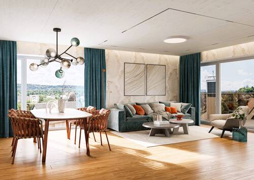 1.OG_10_1.jpg - W 10 ° 4.5-ZWG ° 1.OG ° Ost-Süd-West SALUS – Langmatt Murg