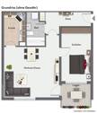 Grundriss - 2 Zimmer Etagenwohnung zum Kaufen in Karlsruhe