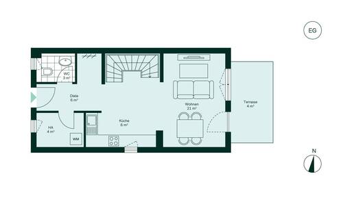 Geräumiges Erdgeschoss mit viel Stauraum - 
