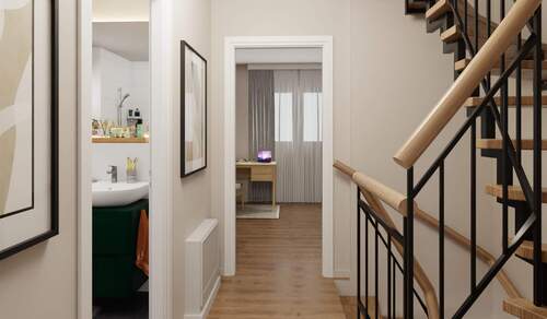 Heller und freundlicher Flur im Obergeschoss - 