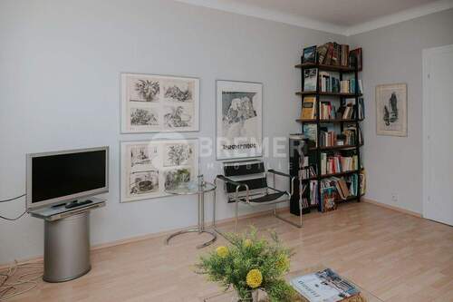 Wohnzimmer - Etagenwohnung mit 44,00 m&sup2; in Lübeck zum Kaufen