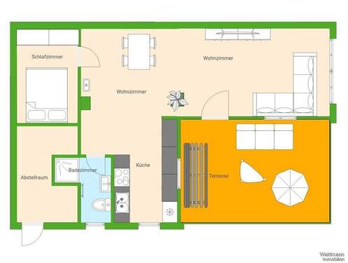 Dobbrikow zwei Bungalows - Bungalow rechts - 